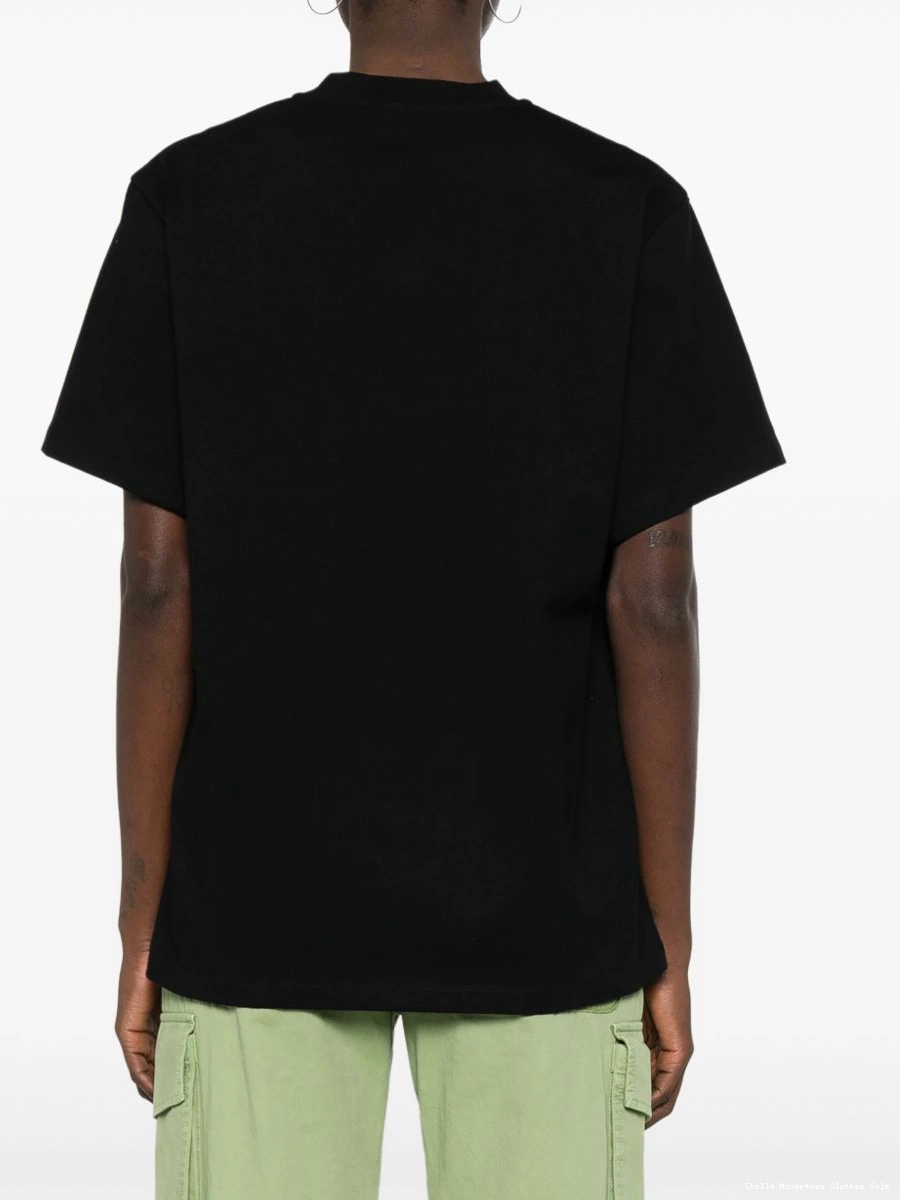 Affordable T-shirt McCartney Women Stella cotton crystal-logo 0821